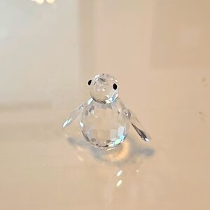 SWAROVSKI SILVER CRYSTAL PENQUIN FIGURINE  - Retired